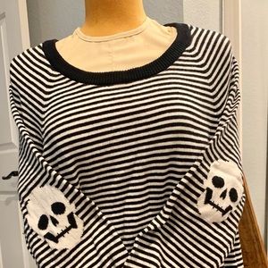 Torrid Black & White Skull Sweater
